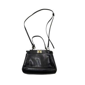 Fendi Peekaboo bag black leather